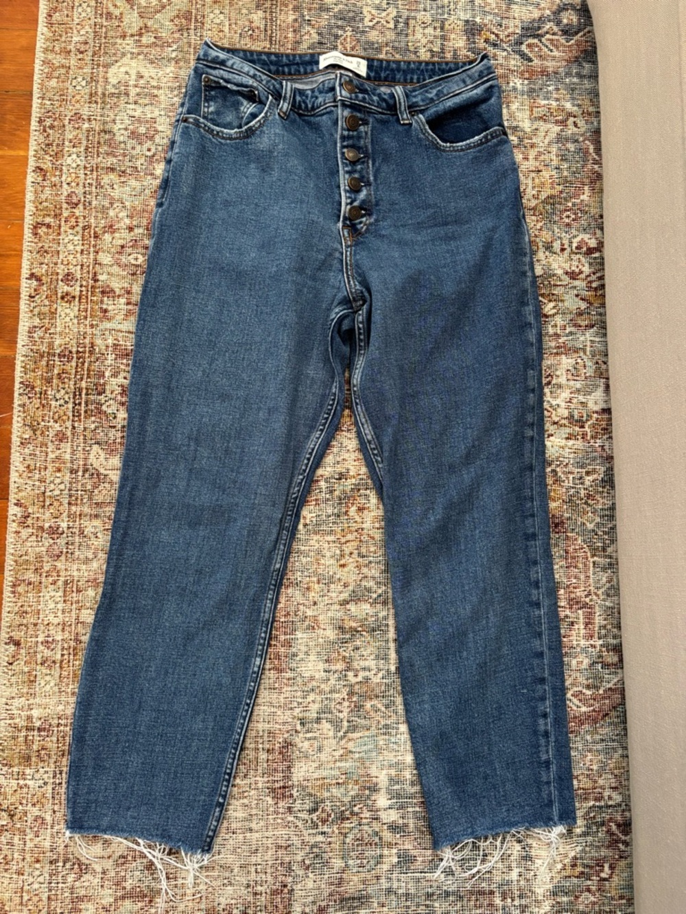 Abercrombie & Fitch Curve Love The Mom High Rise Jeans Size 8